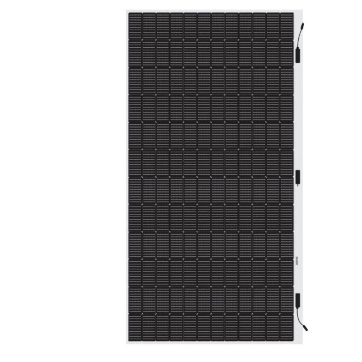 WAAREE 500W 50V Mono PERC Lightweight Flexible Solar Panel with ETFE Surface and MC4 Connector – WFLW-500
